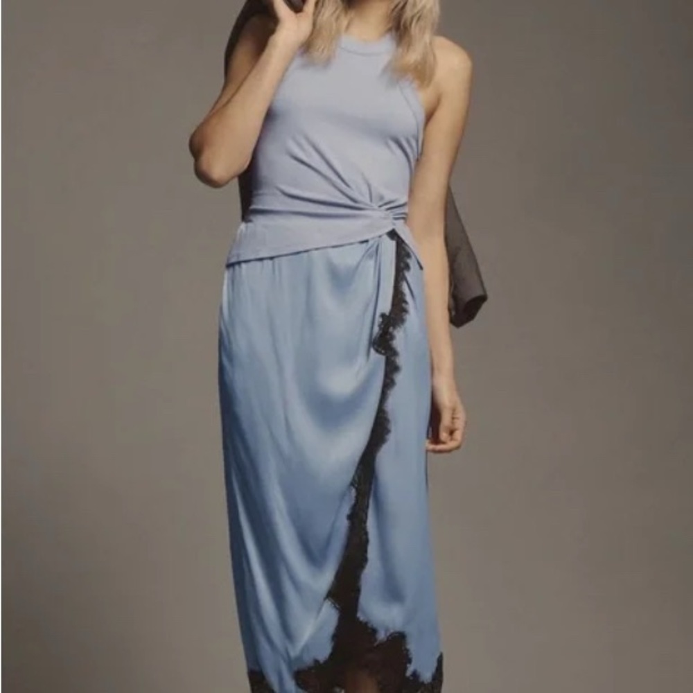 NWT Anthropologie Keely Twofer Midi Dress, Size L